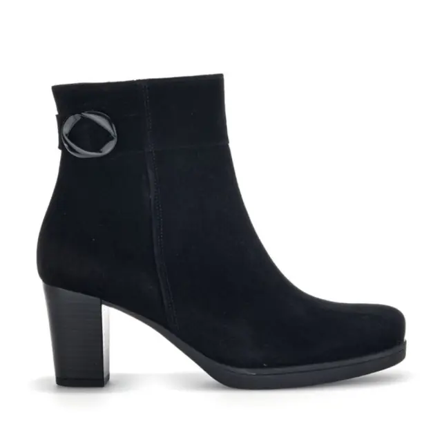 Gabor Μποτάκια Γυναικείο δέρμα Nubuck Μαύρο GAB/52081 47-SCHWARZ - 42
