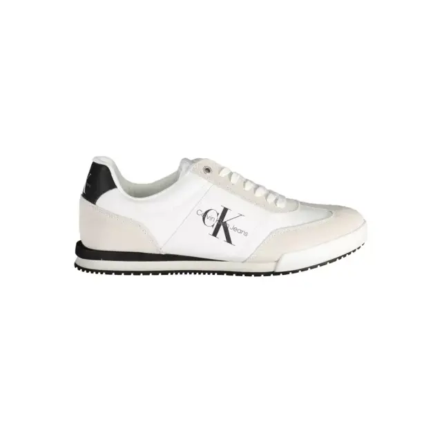 Calvin Klein - Ανδρικά Sneakers Low Profile Mono Essential YM0YM00686-0K4 Λευκό - 44