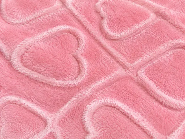 Βρεφική Κουβέρτα Κούνιας Pink Hearts ParrisHome 110X140 2