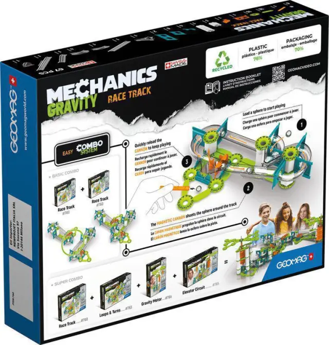 Geomag New Mechanics Gravity 67 Pieces - Race Track (760) 2