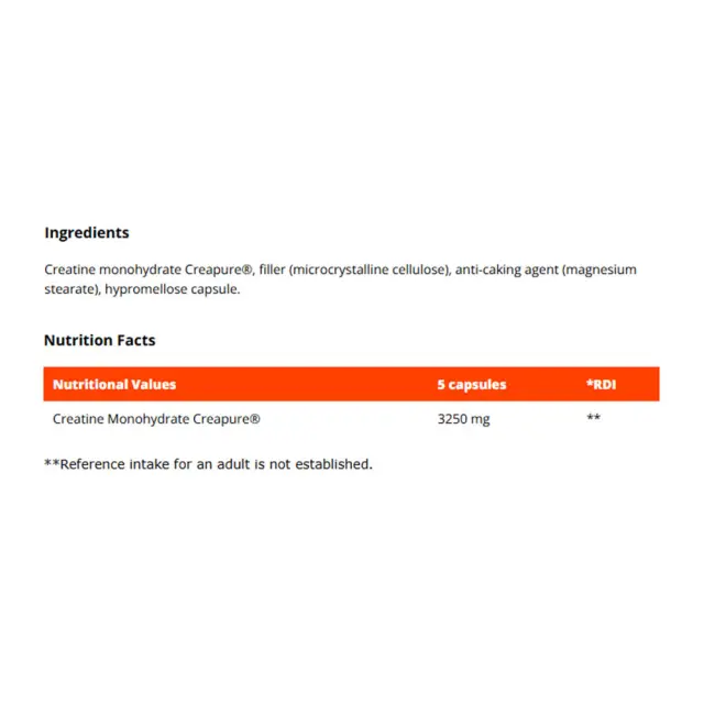 GymBeam Creatine CAPS - 100% Creapure® 2