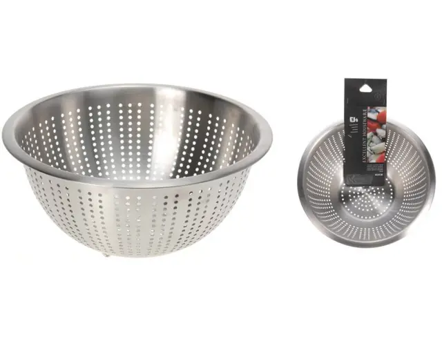 Σουρωτήρι Εxcellent Houseware από ανοξείδωτο ατσάλι - 24x11cm A12401490 2