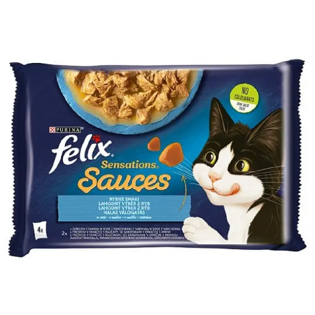 Felix Multipack Sensations Sauces Σολομός-Σαρδέλα 4x85gr