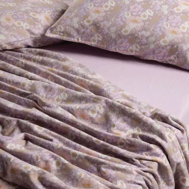 Σετ Σεντόνια 170x260 Μονά Flannel Das Home 9682 Lilac-Grey 100% βαμβακερόΧωρίς Λάστιχο 2