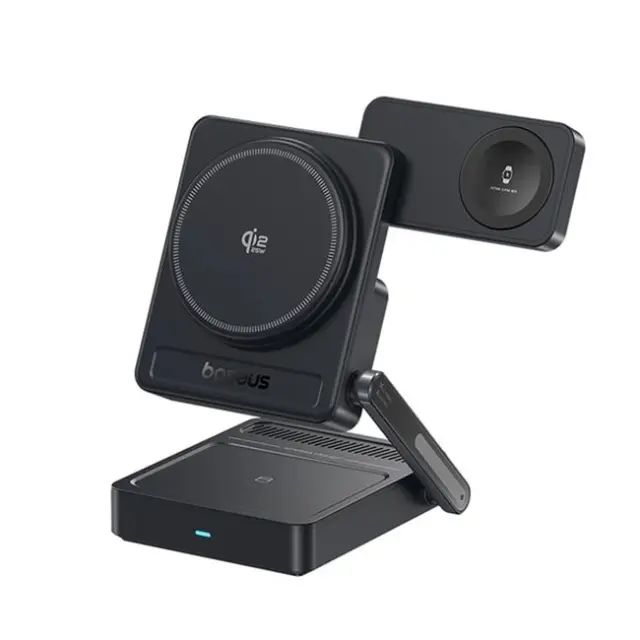 Baseus Ασύρματη Βάση Φόρτισης PicoGo AF21 3in1 Qi2.2 35W Black