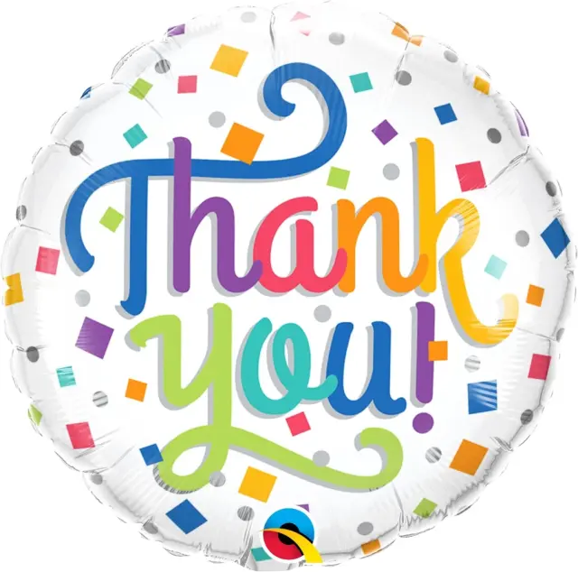 Μπαλόνι Φοιλ 18 Thank you Colorful Confetti /46 εκ