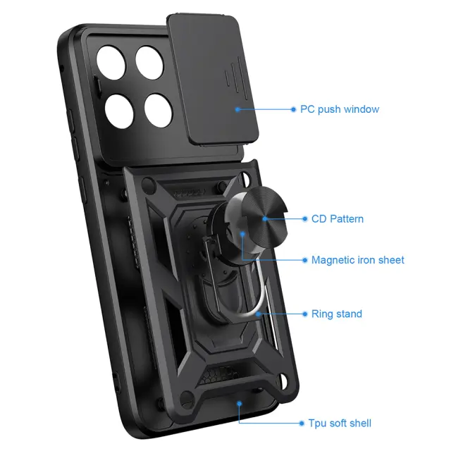 Techsuit - CamShield Series - Xiaomi Poco X8 Pro Max - Black 3