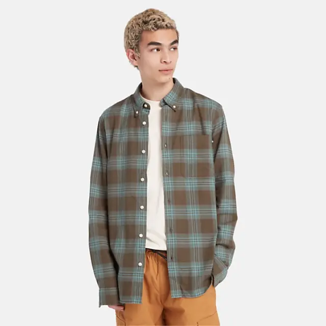 TIMBERLAND S/CELL TARTAN SHIRT ΑΝΔΡΙΚΟ ΠΟΥΚΑΜΙΣΟ GREEN