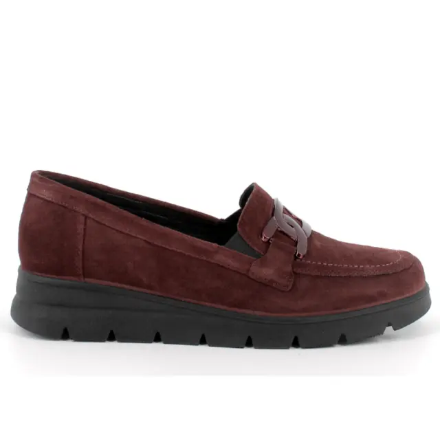 Imac Μοκασίνια-Loafers Γυναικείο δέρμα Nubuck Μπορντώ IMA/855810 BORDO