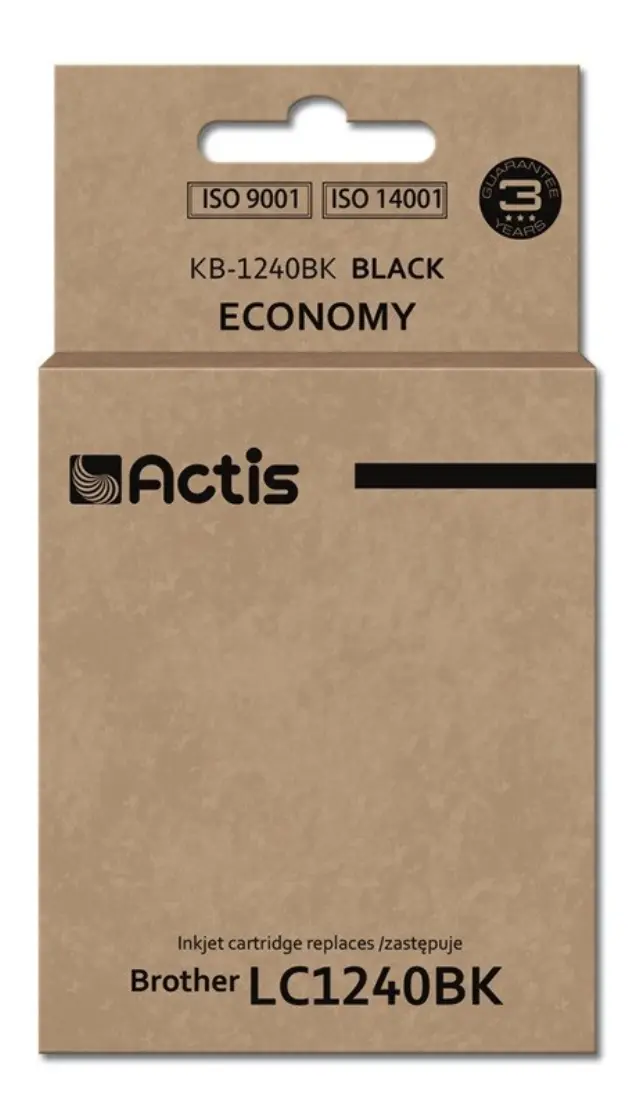 Actis KB-1240Bk Ink (replacement for Brother LC1240BK -LC1220BK Standard 19 ml 600 pages, black)