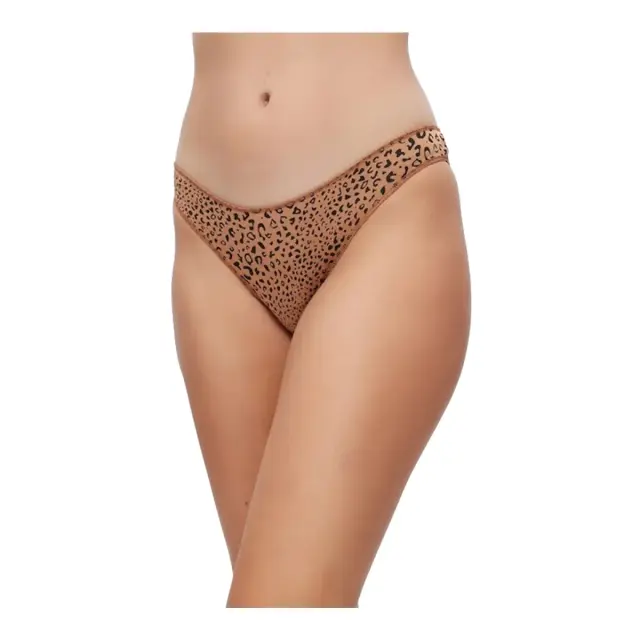 Minerva Γυναικείο Slip Rio Modal Fimelle - Διπλό Πακέτο, Χρώμα Animal Caramel-Black - S 3