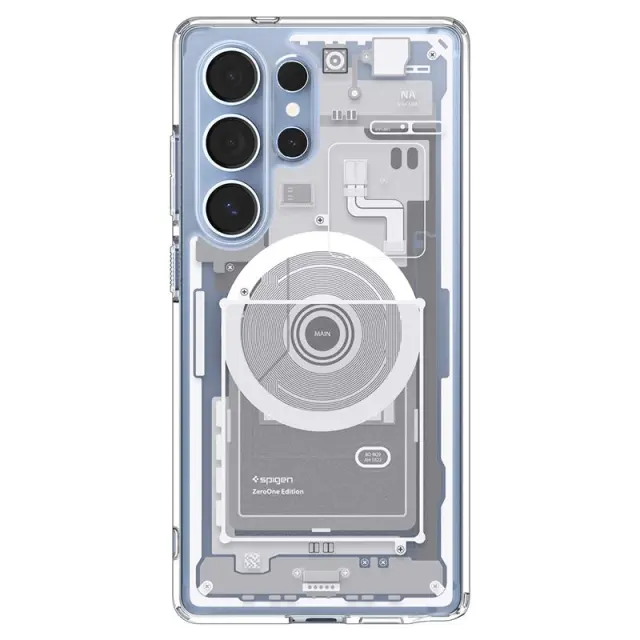 Spigen Ultra Hybrid MagSafe, zero one white - Samsung Galaxy S25 Ultra 2