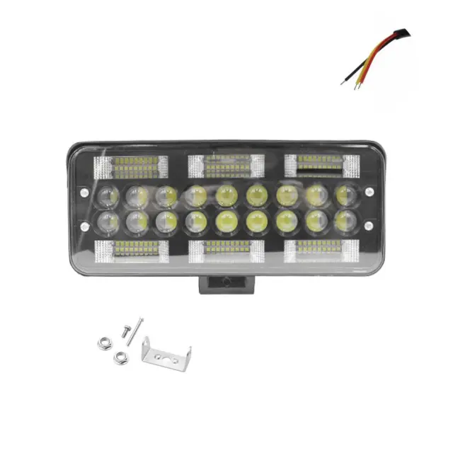 LED Αδιάβροχος Προβολέας Αυτοκινήτου 12-24V 25cm με Ψυχρό Λευκό Φωτισμό Μαύρος