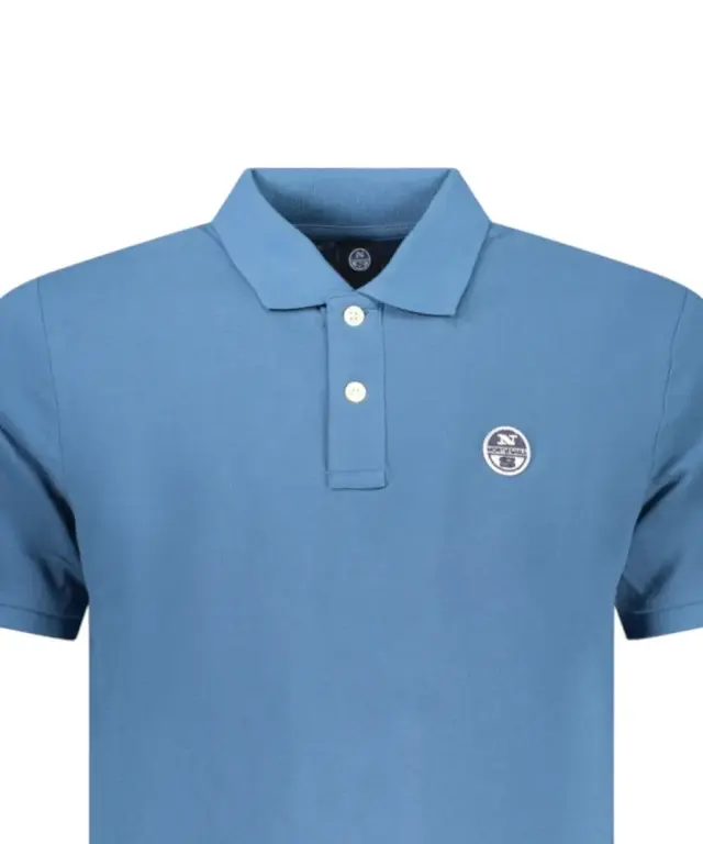 North Sails - Ανδρικό T-shirt Κοντομάνικο Polo 995000-000-0776 Μπλε Του Ουρανού 3
