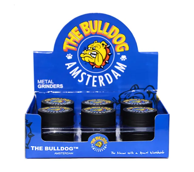 The Bulldog Amsterdam Grinder Μεταλλικό Μαύρο - 3 Parts 3
