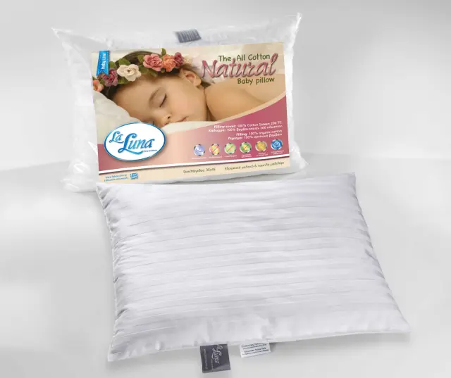 Μαξιλάρι bebe La Luna The All Cotton Natural Pillow Λευκό 30 x 40 2