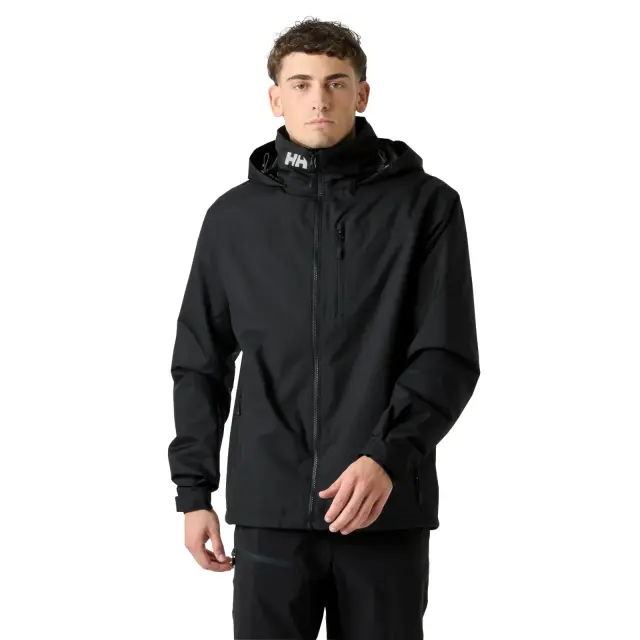 Helly Hansen Men's Crew Hooded Midlayer Sailing Jacket 2.0 Ανδρικό Αδιάβροχο Μπουφάν Με Επένδυση Black - 3 XLarge 2