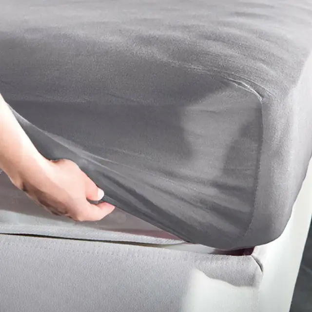 Σεντόνι Μακό King Size Με Λάστιχο La Luna Jersey Grey 180x200+30