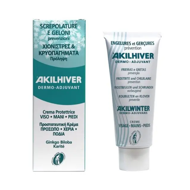 Akileine | Akilhiver Frostbite & Chilblains Prevention Κρέμα για Χιονίστρες Ιδανική για Πρόσωπο, Σώμα & Πόδια | 75ml