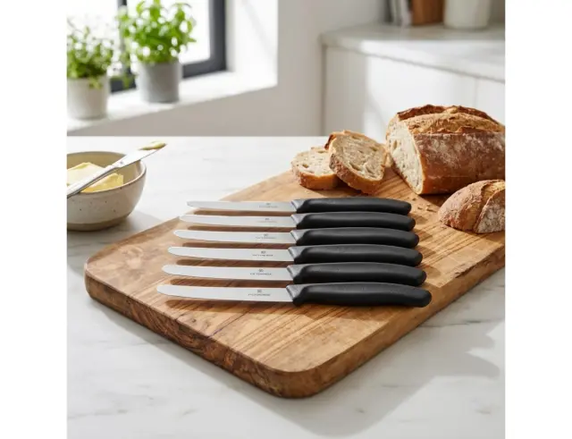 Σετ Μαχαίρια Γενικής Χρήσης Victorinox Swiss Classic με μήκος λεπίδας 11cm - Black - 6 τεμάχια6.7803.6