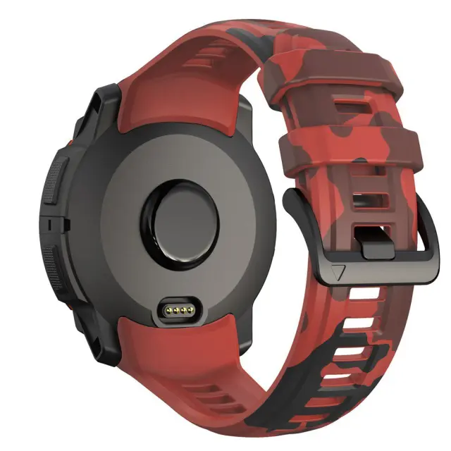 Camouflage Λουράκι για Garmin Instinct 3 45mm-Red OEM