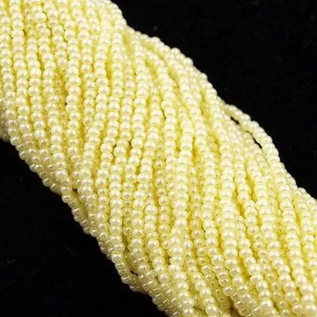 Χάντρα Seed Beads Τσεχίας 11/0 - Yellow Ceylon - 6 Κορδόνια x 50cm