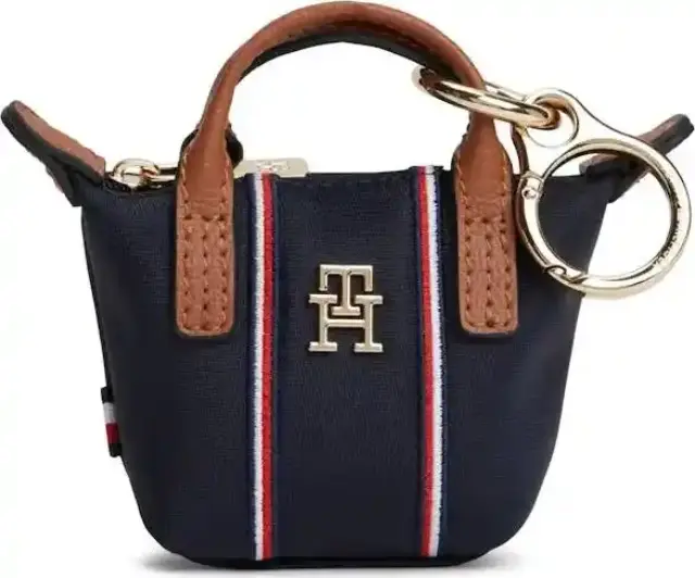 Tommy Hilfiger Γυναικεία Μικρή Τσάντα Χιαστί TH Charms Popette Nano Κόκκινη