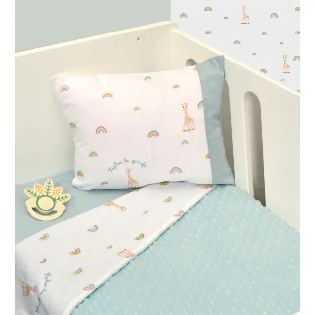 Κουβέρτα Κούνιας Διπλής Όψης Minky Des. 503 Sophie La Girafe