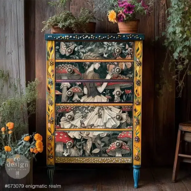 Decoupage Fiber Paper Prima Re-Design, Enigmatic Realm, 59.4x84.1cm 3