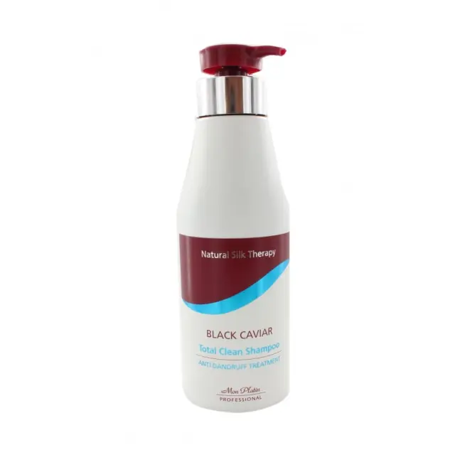 Mon Platin Natural Silk Therapy Black Caviar Total Clean Shampoo Anti Dandruff 500ml