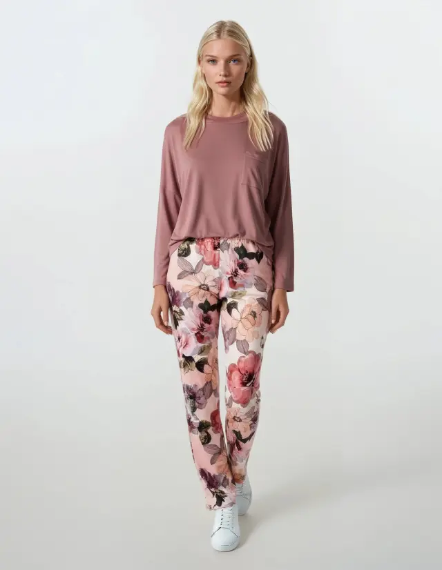 W765 - Type - PYJAMA ROMATIC FLOWER - S