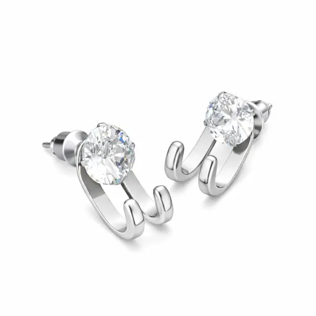 Ghetto Diamond Hook Earrings