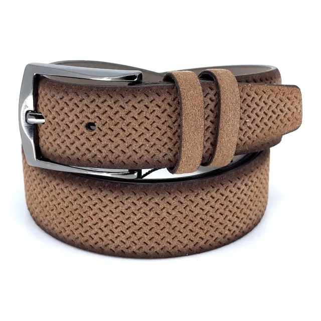 Ταμπά Ζώνη P.U. Leather Τύπου Suede 3,5 cm - 110cm