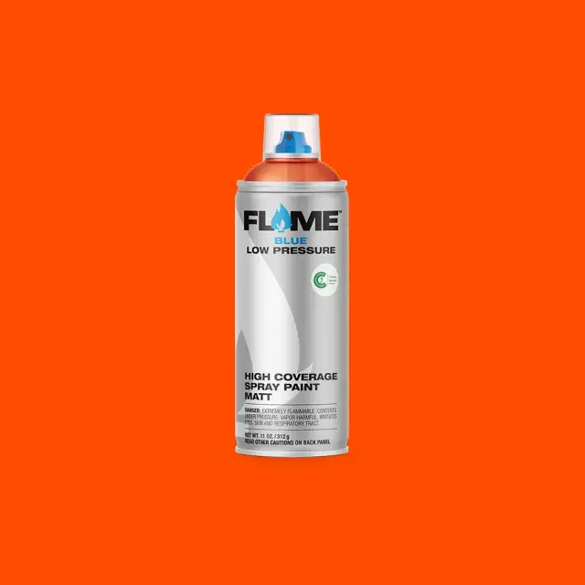 Flame Blue Fluorescent Spray Paint 400ml FB-1002 Fluo Orange