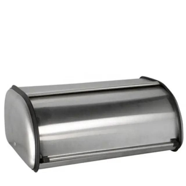 Ψωμιέρα Inox Με Καπάκι 34cm