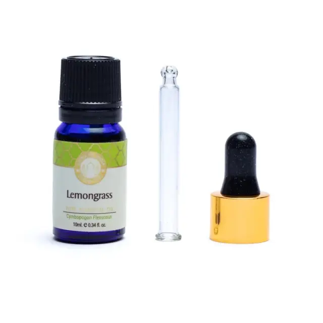 Φυσικό Αιθέριο Έλαιο Λεμονόχορτο Lemongrass Pure Essential Oil Song of India 10ml 2