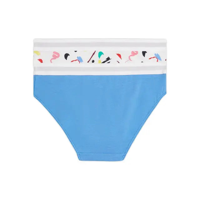 Tommy Hilfiger Παιδικό Slip Κορίτσι TH Original Print - Διπλό Πακέτο, Χρώμα Fluid Flower Black-Blue Spell 2