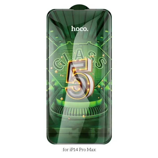 Tempered Glass Hoco G12 5D Full Screen Large Arc Edges Protection 9H για Apple iPhone 14 Pro Max Σετ 25τεμ. 3