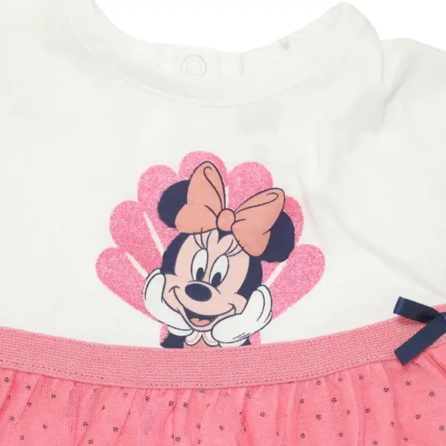Φόρεμα με Κορδέλα White Pink Minnie 8030248 - 12 M (80cm) 3