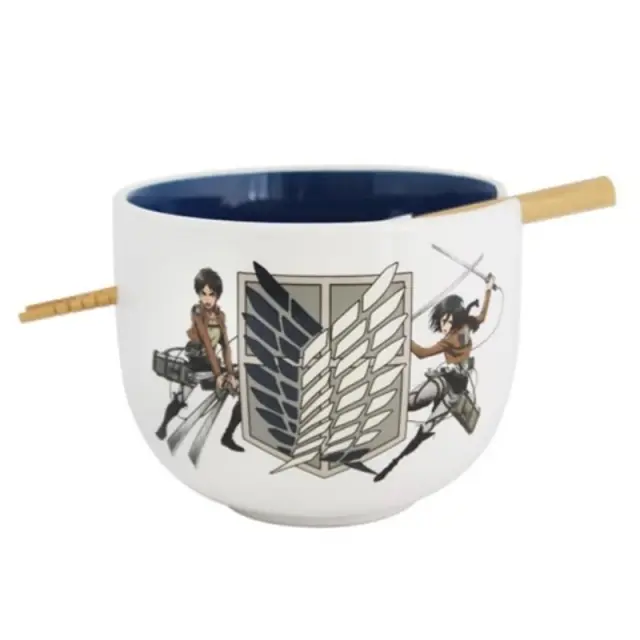Σετ Μπολ κεραμικό + Chopsticks ATTACK ON TITAN - Survey Corps - Ramen Bowl 470ml AOT3EU-BWL-36038