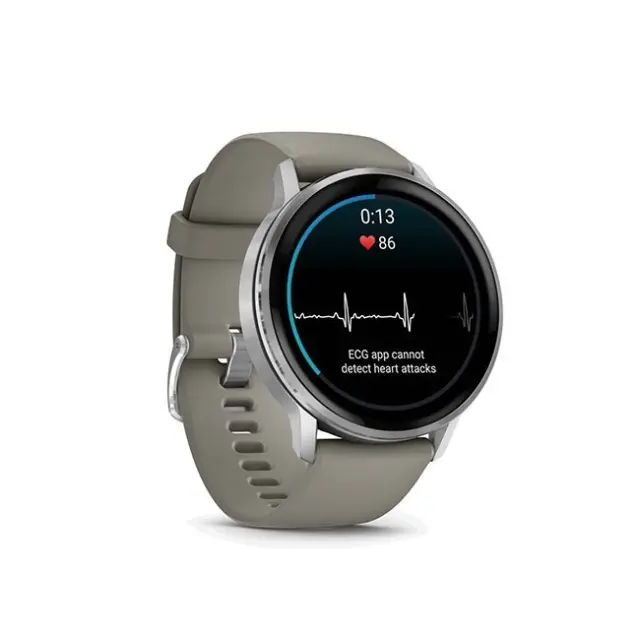 Garmin Venu 4 3.56 cm (1.4") AMOLED 45 mm Digital 454 x 454 pixels Touchscreen Silver Wi-Fi GPS (satellite) 2