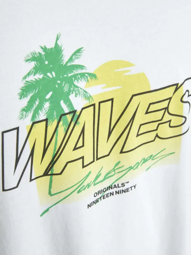 JORTULUM STATEMENT TEE SS CREW NECK Bright White 2