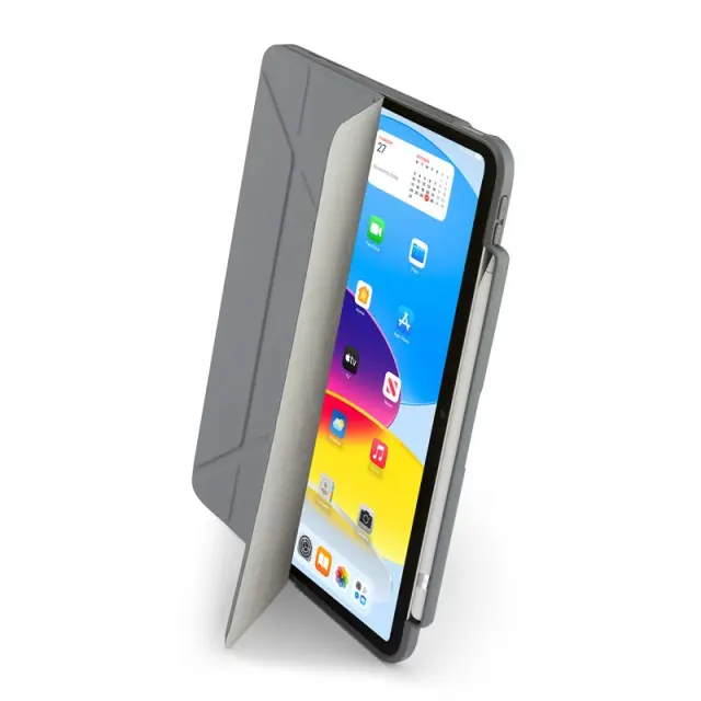 Pipetto Origami No3 Pencil Case, grey - iPad (A16) / iPad (2022)