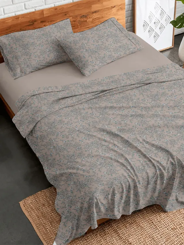 Σετ Σεντόνια Flannel 928 Beige Υπέρδιπλο (230×260) Sunshine