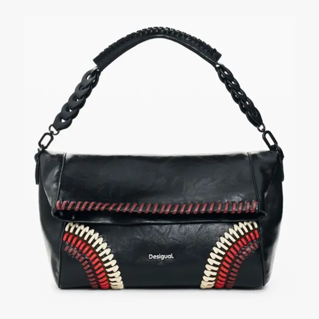 Desigual - Γυναικεία Τσάντα Ώμου Sonique Loverty 26WAXP96-2000 Μαύρο