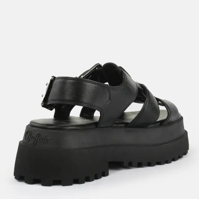 Γυναικεία Flatforms Buffalo Pluto Fisher BN1602334 Μαύρα Μαύρο - 39 3