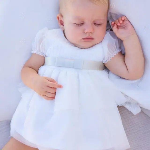 Baby 6 μηνών έως 4 ετών Φόρεμα αμπιγιέ κρεμ