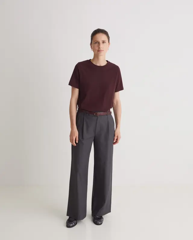 YERSE WIDE-LEG TROUSER (43813-DARK-GREY) - M 3