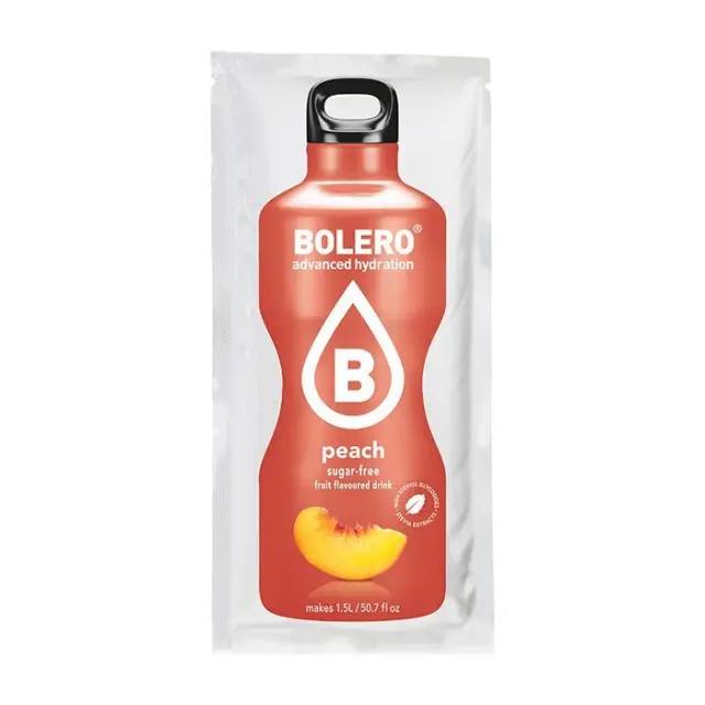 BOLERO Ροδάκινο - Χυμός σε σκόνη για 1,5L (σακουλάκι 9γρ)