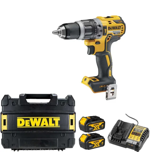 DeWalt DCD796M2 - Δραπανοκατσάβιδο Μπαταρίας Κρουστικό 18V XR Li-Ion με 2 Μπαταρίες 4.0Ah (2×4.0Ah) + Φορτιστή + Βαλίτσα